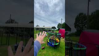 string light poles for hanging outdoor lights without trees, easy backyard lighting solution that