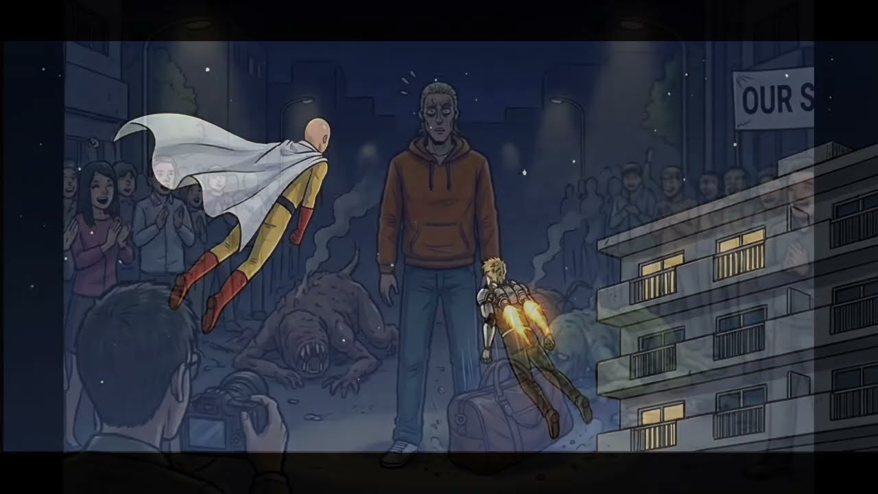 Ep 10.1 : Saitama and Genos saves the day again...king wins! 