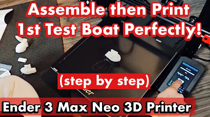 Ender 3 Max Neo: How to Assemble then Print 1st Test Boat Perfectly (step by step)