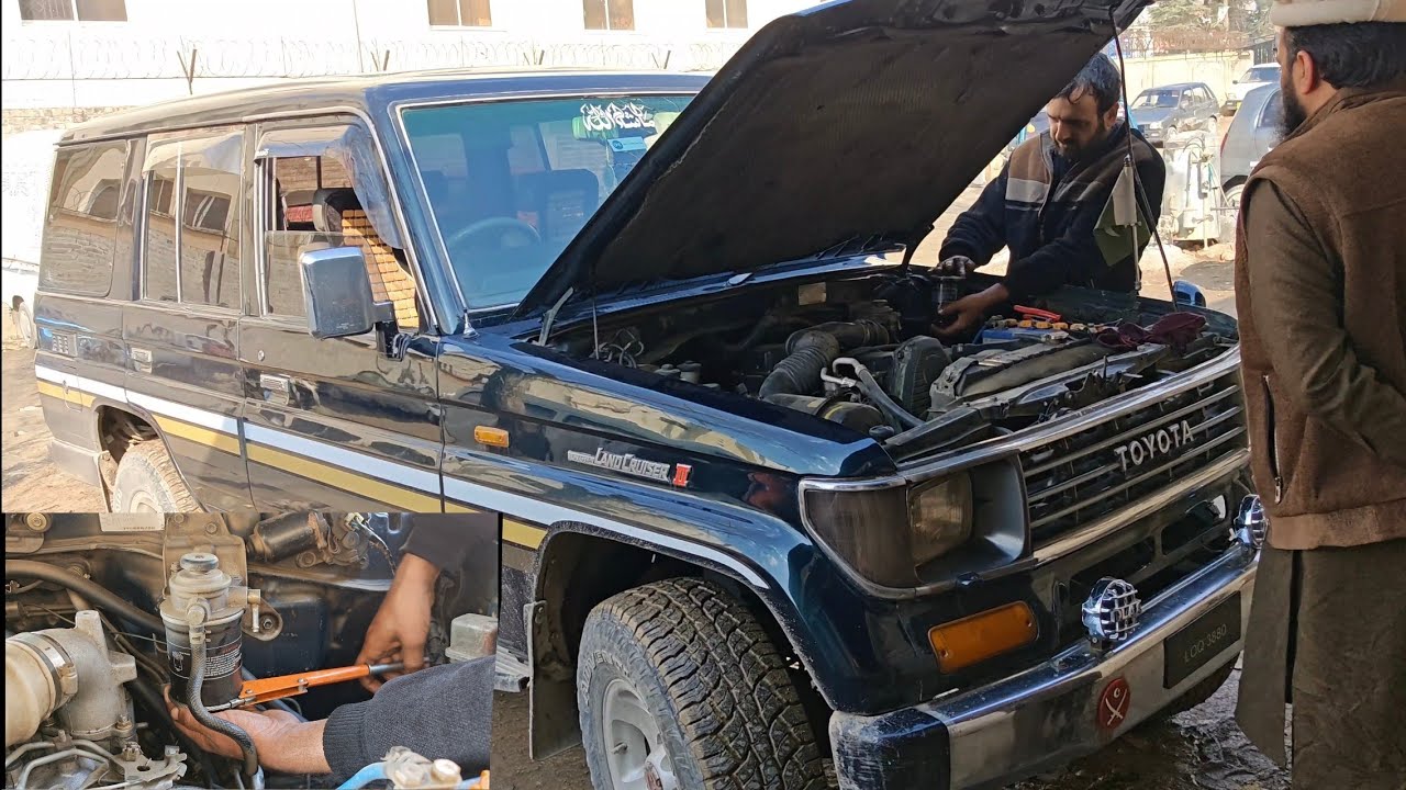 Fuel filter change Toyota land cruiser 