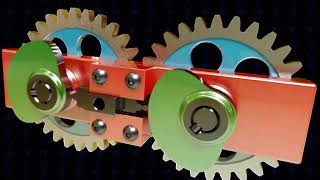 Double Dwell Reciprocating Cams Mechanism 3D Model