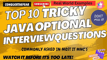 Java Optional interview questions & Answers | Explained with Real-World Examples | Optional vs Null