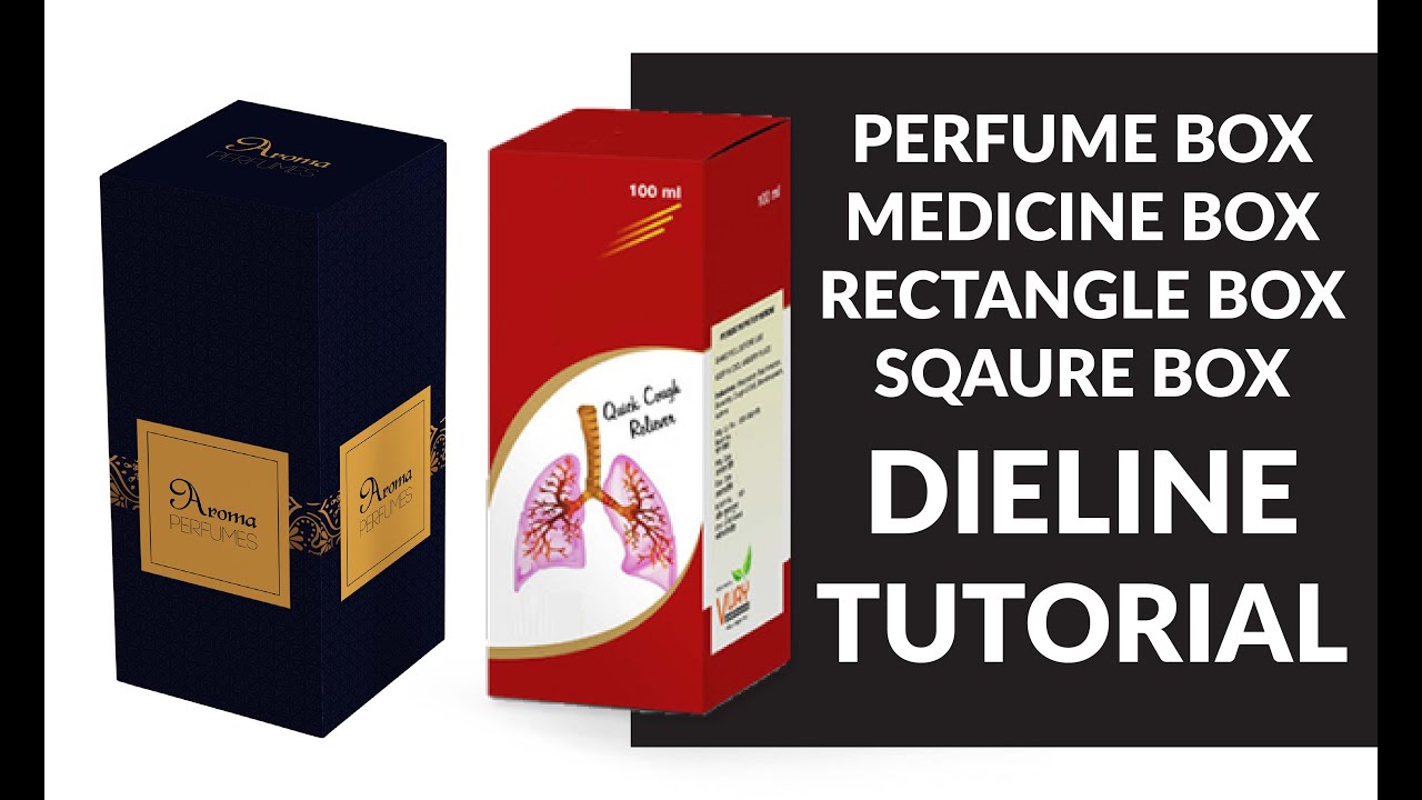 How to make Perfume Box Die Line