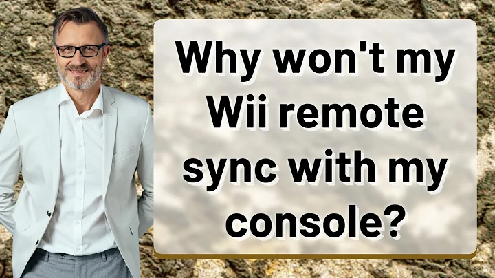 Why won't my Wii remote sync with my console?