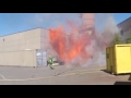 Dust collector fire