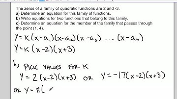 Families of Polynomial Functions