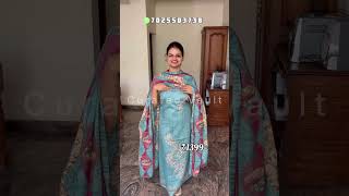 Soft and Comfortable Jam Cotton Suits-₹1399. WhatsApp 7025503738 #trending #cottonsuits #muslin screenshot 4