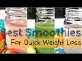 Top 3 smoothies for quick weight loss | Fat burning breakfast smoothies | Healthy breakfast ideas |