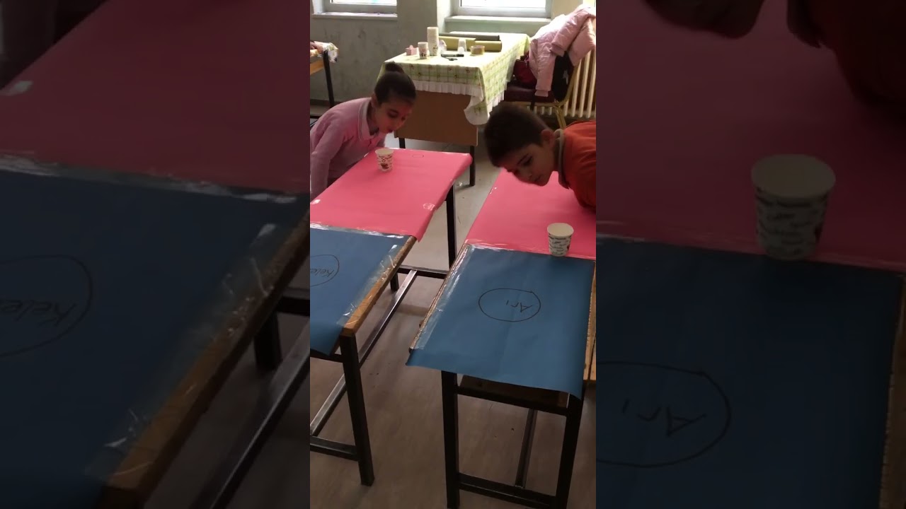 Sınıf içi oyunlar - Bardak üfleme 