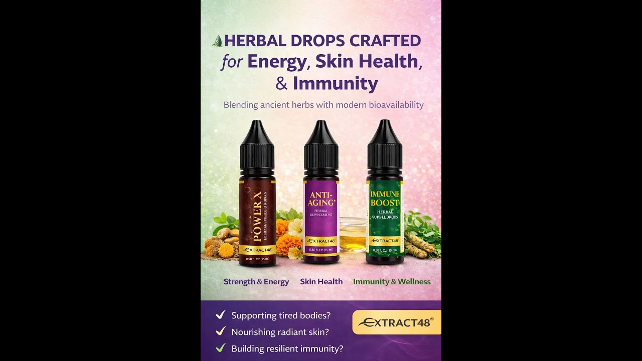 Tired-But-Wired? The Science of Herbal Nano-Extracts for Energy, Skin & Immunity | Extract48