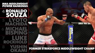 MMA power rankings: Who's behind Weidman at 185?