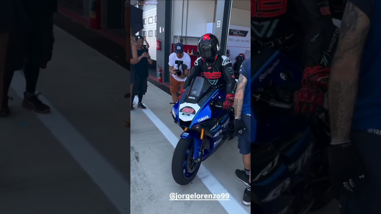 x fuera back on circuit! jorge lorenzo vmoto proday 2025 misano 