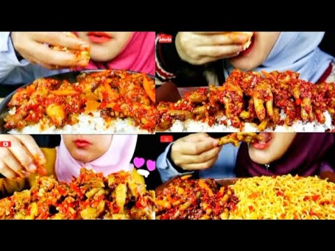Kompilasi WIDYA ASMR|| Nasi Padang + Ayam Balado.