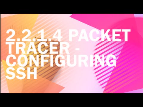 2.2.1.4 Packet Tracer - Configuring SSH (Cisco 2)