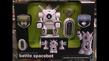 Unboxing and playing with the IR control Battle Spacebot. 2017