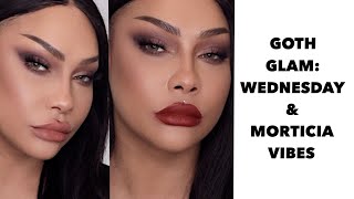 GOTH GLAM: WEDNESDAY &amp; MORTICIA ADDAMS VIBBE | SONJDRADELUXE