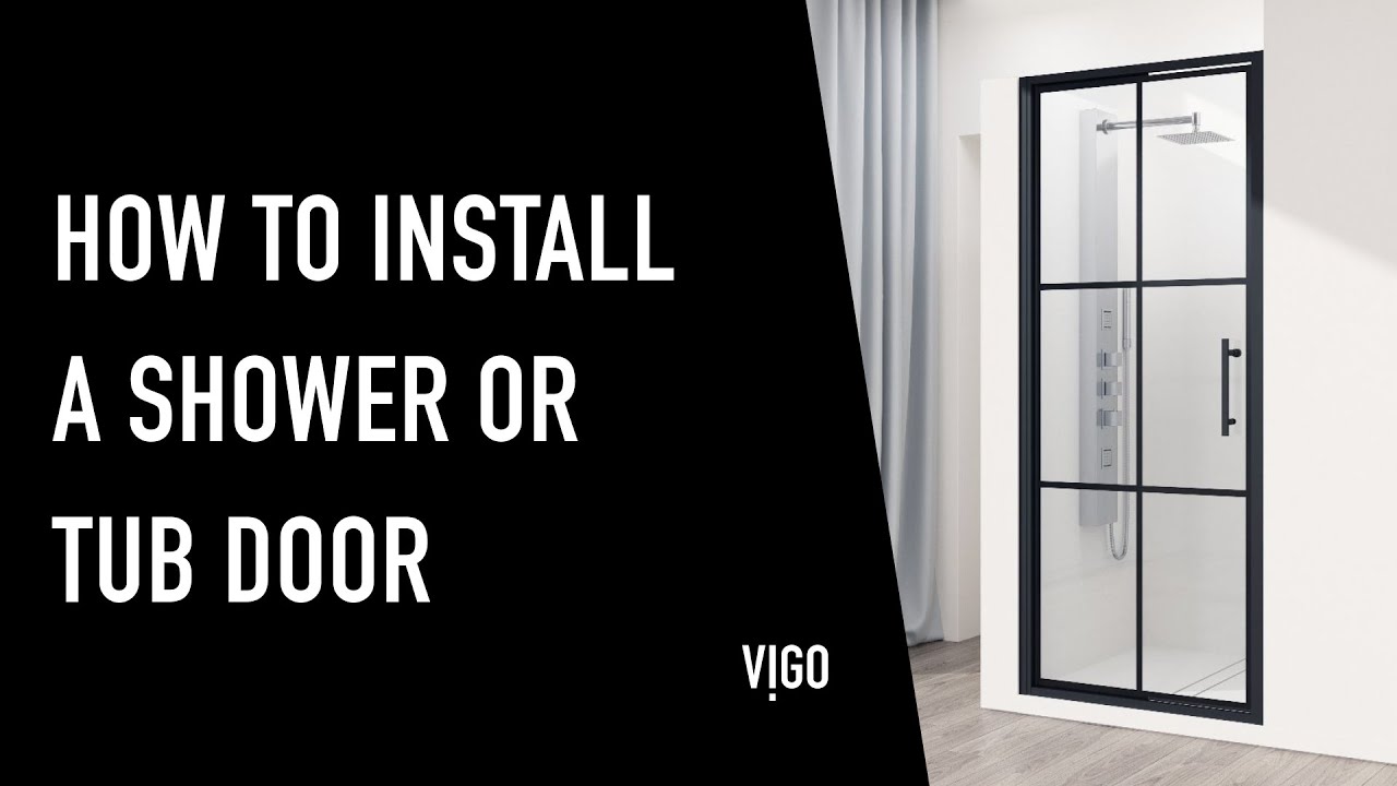 How to INSTALL a SHOWER DOOR. Full Installation Guide for VIGO ASTORIA VG6079.