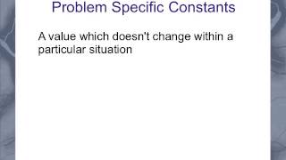 Variables and Constants in Physics