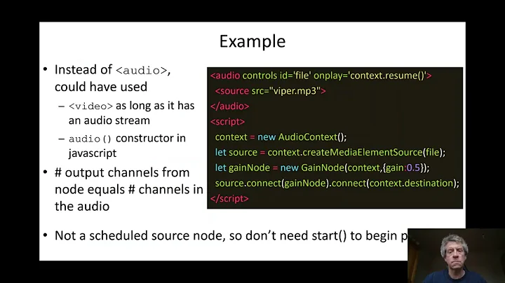 Loading playing and recording audio in the Web Audio API