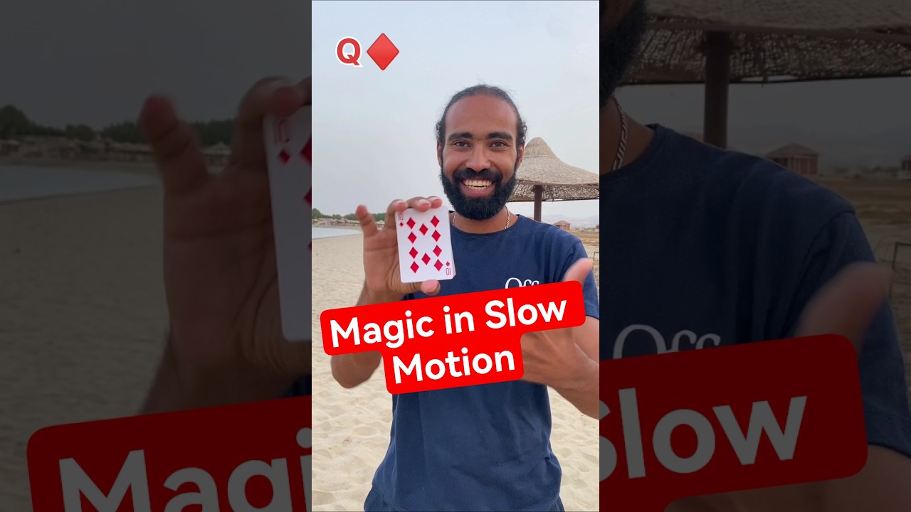 Magic Card Trick in Slow Motion 