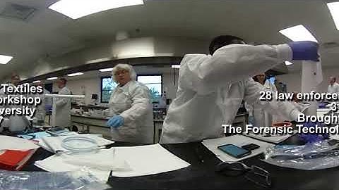 Blood Pattern Analysis on Textiles Technology Transition Workshop 360 View