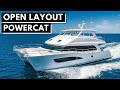 $3.6M Horizon PC60 Luxury Power Catamaran Open Layout Yacht Tour Cruising Liveaboard Boat