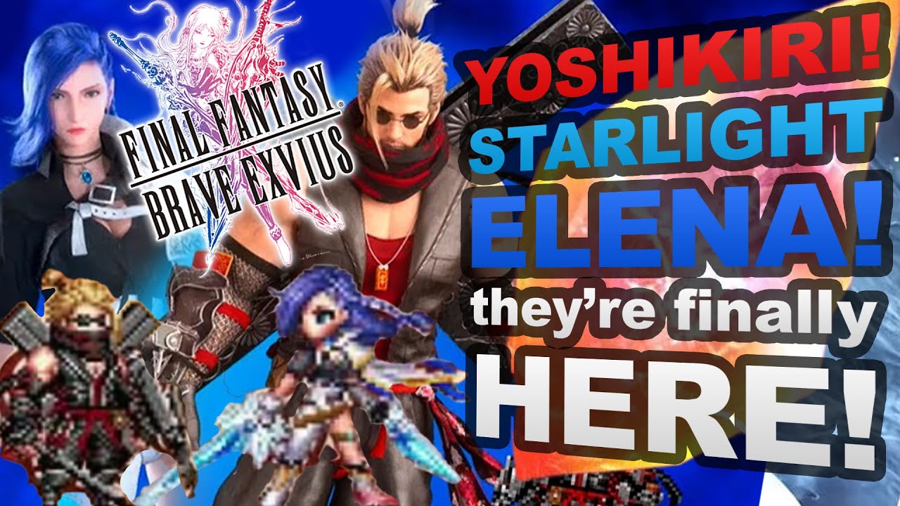 Final Fantasy Brave Exvius - Yoshikiri! Starlight Elena! A Look at the Upcoming Neo Vision Units!