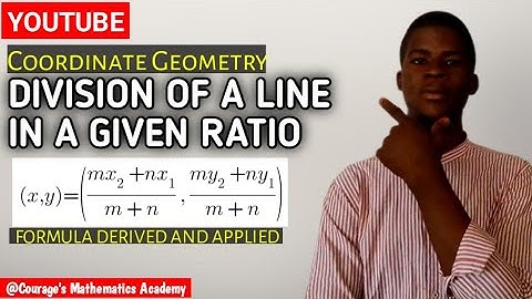 Division of a line in a given ratio