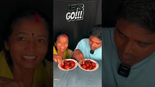 mummy or Rohit ko diya Korean manchurian eating challenge #shorts #short #shortsvideos