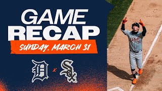 Game Highlights: Ibáñez Go-Ahead RBI and Bullpen Arms Seal the Tigers Sweep vs. White Sox | 3/31/24