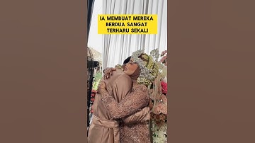 momen haru ketika pengantin berpelukan sambil menangis haru ‼️ #nikah #nangis #pengantinviral #haru