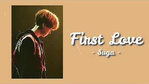 "first love by suga" but it's raining...