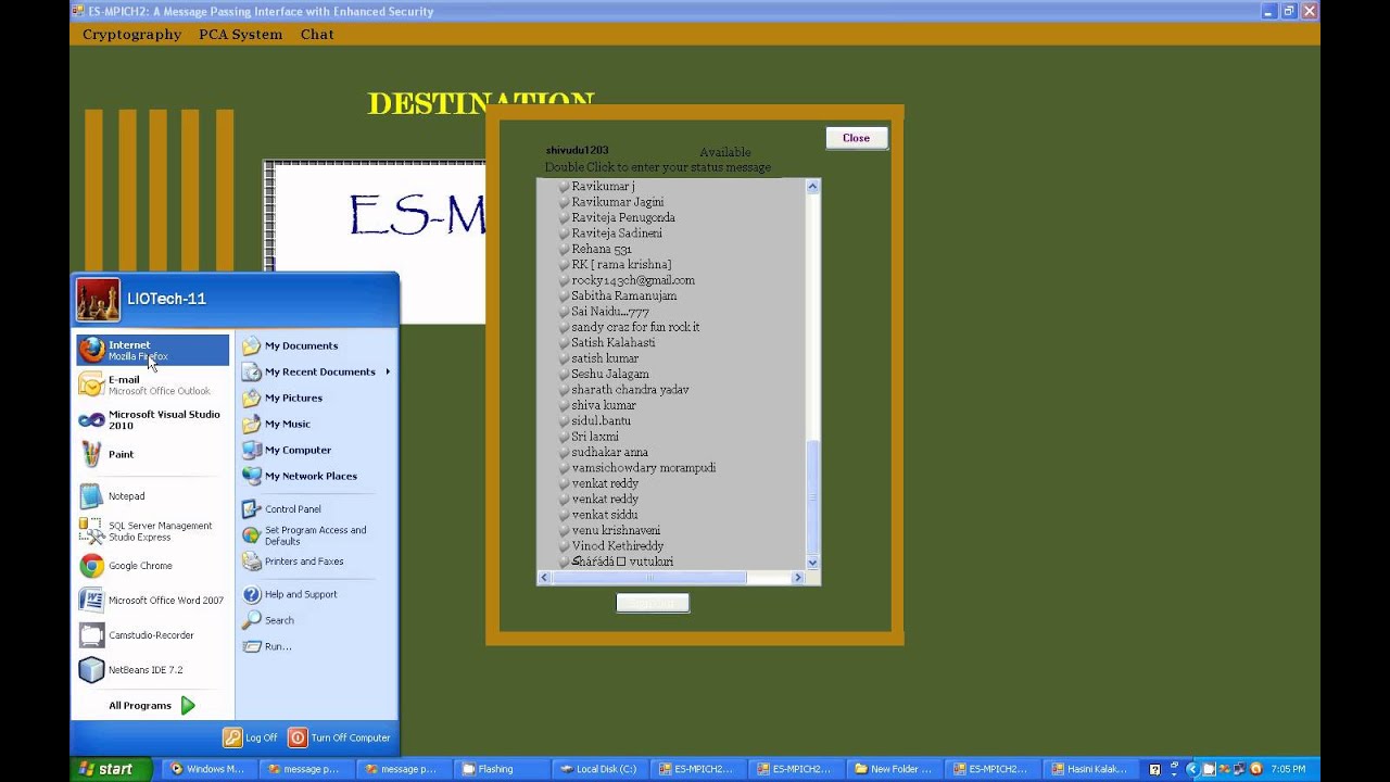 DOTNET 2012 IEEE Project message passing