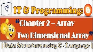 Array - Two Dimensional Array | RBSE 12th Class #BharatSharma