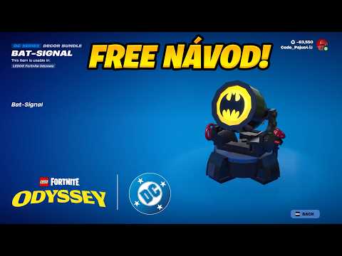 FORTNITE *FREE* LEGO BAT-SIGNAL! - RYCHLÝ NÁVOD, JAK HO ZÍSKAT!