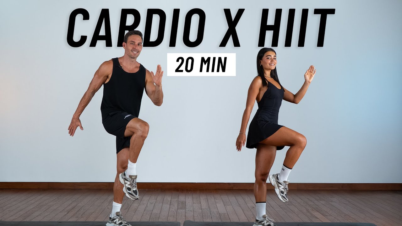 20 MIN CARDIO HIIT WORKOUT - ALL STANDING - Full Body, No Equipment ...