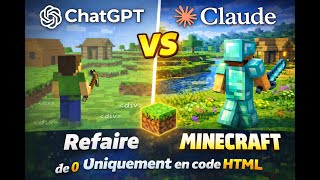 ChatGPT VS Claude AI : Refaire MINECRAFT de 0 Uniquement en code HTML
