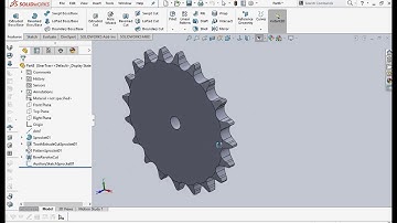 Solidworks design gears: Sprockets