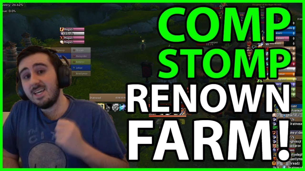 Farm Renown FAST this week with Comp Stomp!