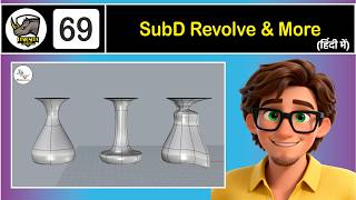 Rhino 8 3D SubD Complete Tutorial | Repair SubD, To NURBS, To Mesh, Revolve, Loop Selection & More.