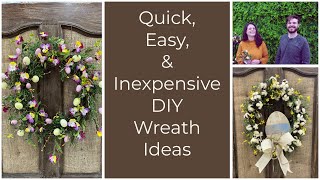 Quick, Simple, Easy, and Inexpensive Wreath Ideas for Easter (2021)