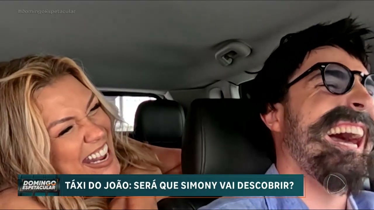 Motorista disfarçado: João Liberato refaz 'Táxi do Gugu' e prepara surpresa para Simony