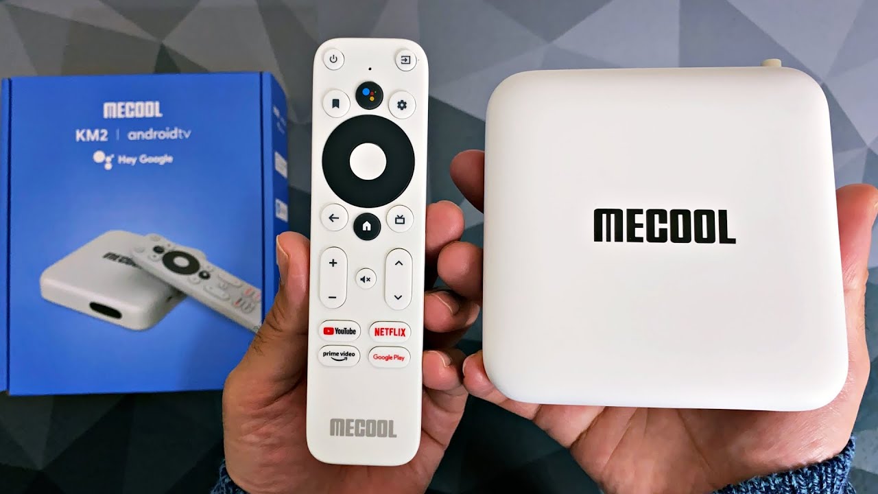 MECOOL KM2 TV Box - Official Android TV OS - 4K NETFLIX - FINALLY