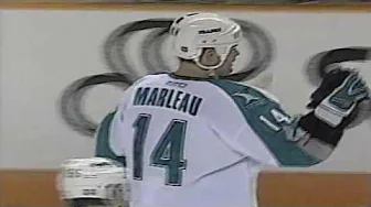 Patrick Marleau goal vs Phoenix Coyotes 4/5/01