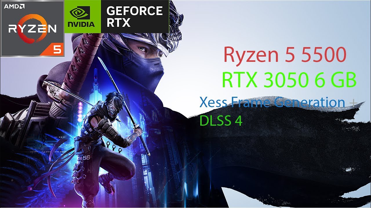 Ninja Gaiden 4 RTX 3050 6 GB Benchmark with XESS FG and DLSS 4