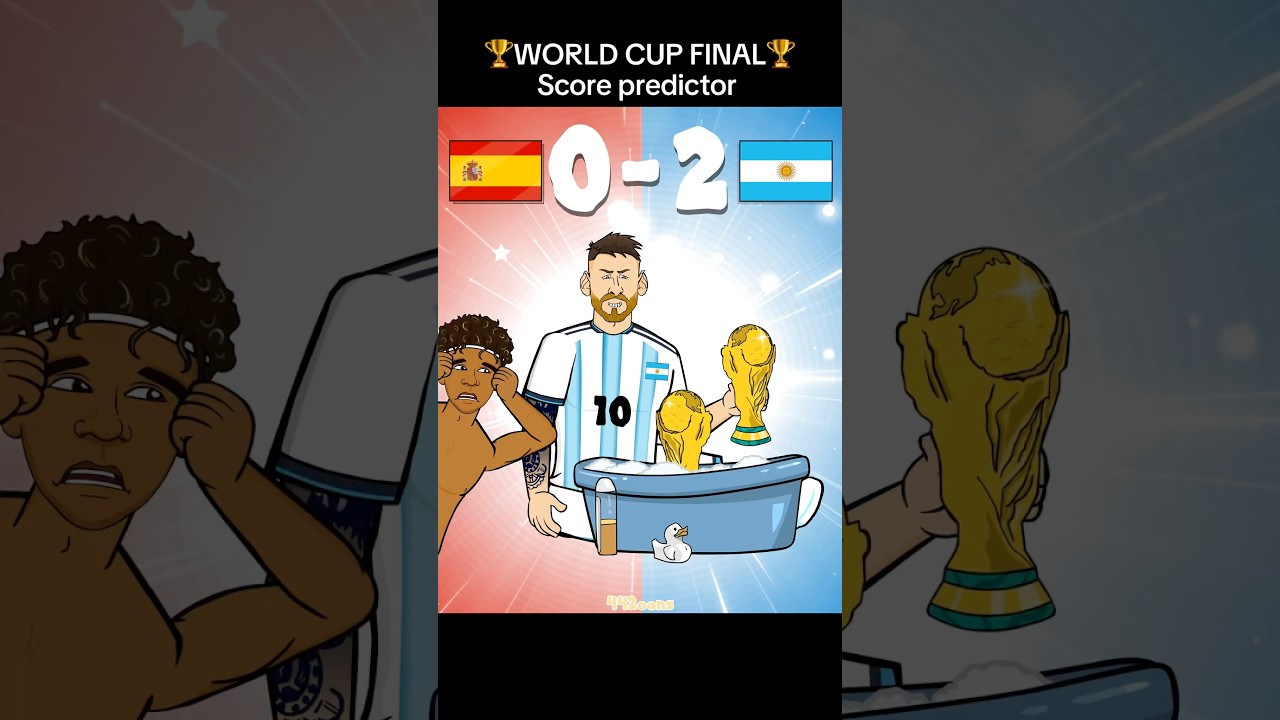 Score predictor! World Cup Final - Spain vs Argentina #worldcup #messi #yamal