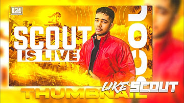 how to make live streaming thumbnail like scout | make live thumbnail like scout op | mr exampler 🇮🇳