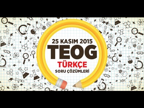 Ortaöğretime Geçiş Sınavı TEOG 1.Aşama Türkçe Soru Ve Cevapları (2015-2016)