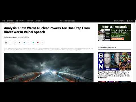 PUTIN ISSUES NUCLEAR WARNING