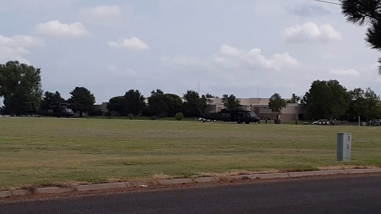 KSARNG 1/108th AVN UH-60 Blackhawks taking off from SCCC